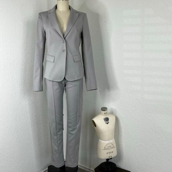 Patrizia Pepe Pants - Patrizia Pepe 2 Button Blazer Slim Seamed Trouser Suit Set